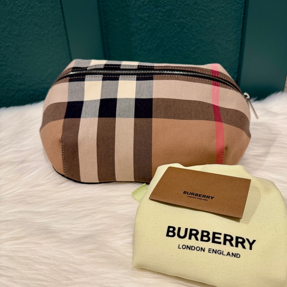 NEW Burberry Sonny Check Bumbag Beltbag Unisex Canvas